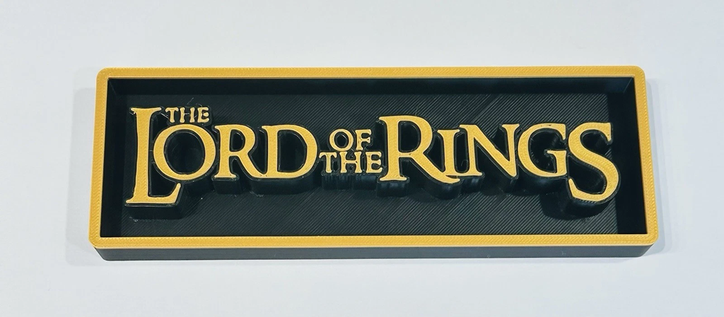 Decorative The Lord Of The Rings Film Logo Sign Display Cinema s 17.5cm L 22cm