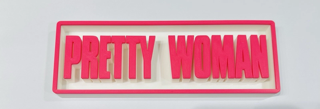 Decorative Pretty Woman Film Logo Sign Display Cinema s17.5cm L22cm