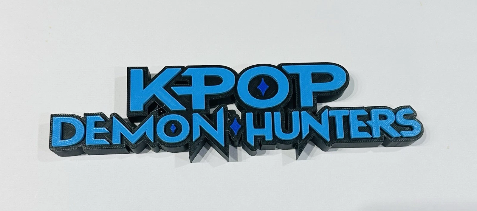 Decorative Kpop Demon Hunters Film TV Self Standing logo Sign Display Pops