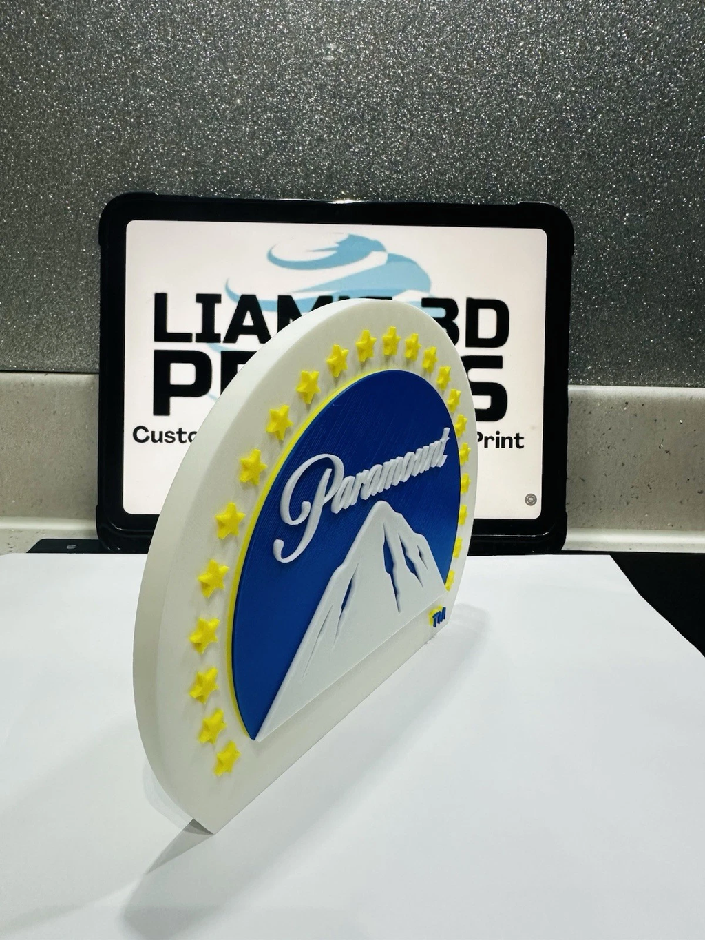 Decorative Paramount Pictures Mountain Stars Film logo Sign Display Pop