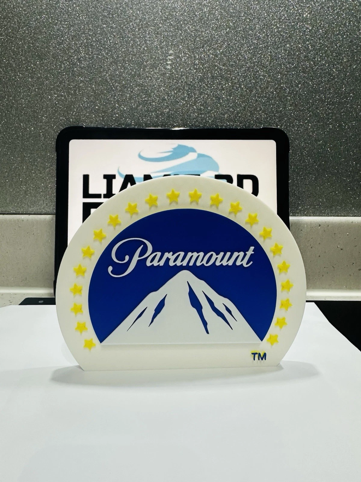 Decorative Paramount Pictures Mountain Stars Film logo Sign Display Pop