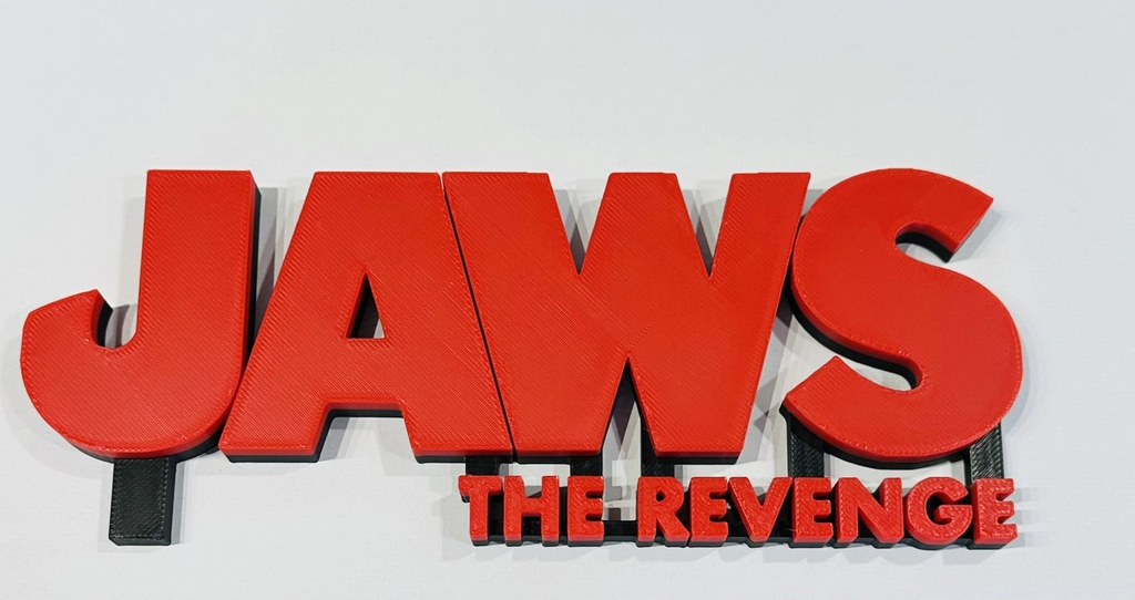 Decorative Jaws The Revenge Film Logo Sign Display Cinema