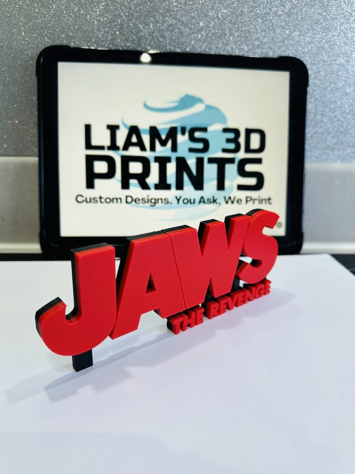 Decorative Jaws The Revenge Film Logo Sign Display Cinema