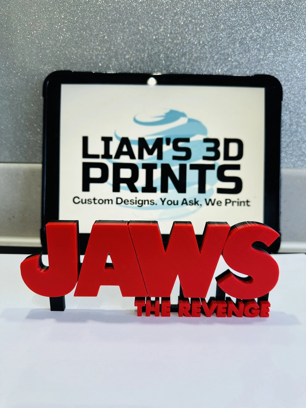 Decorative Jaws The Revenge Film Logo Sign Display Cinema