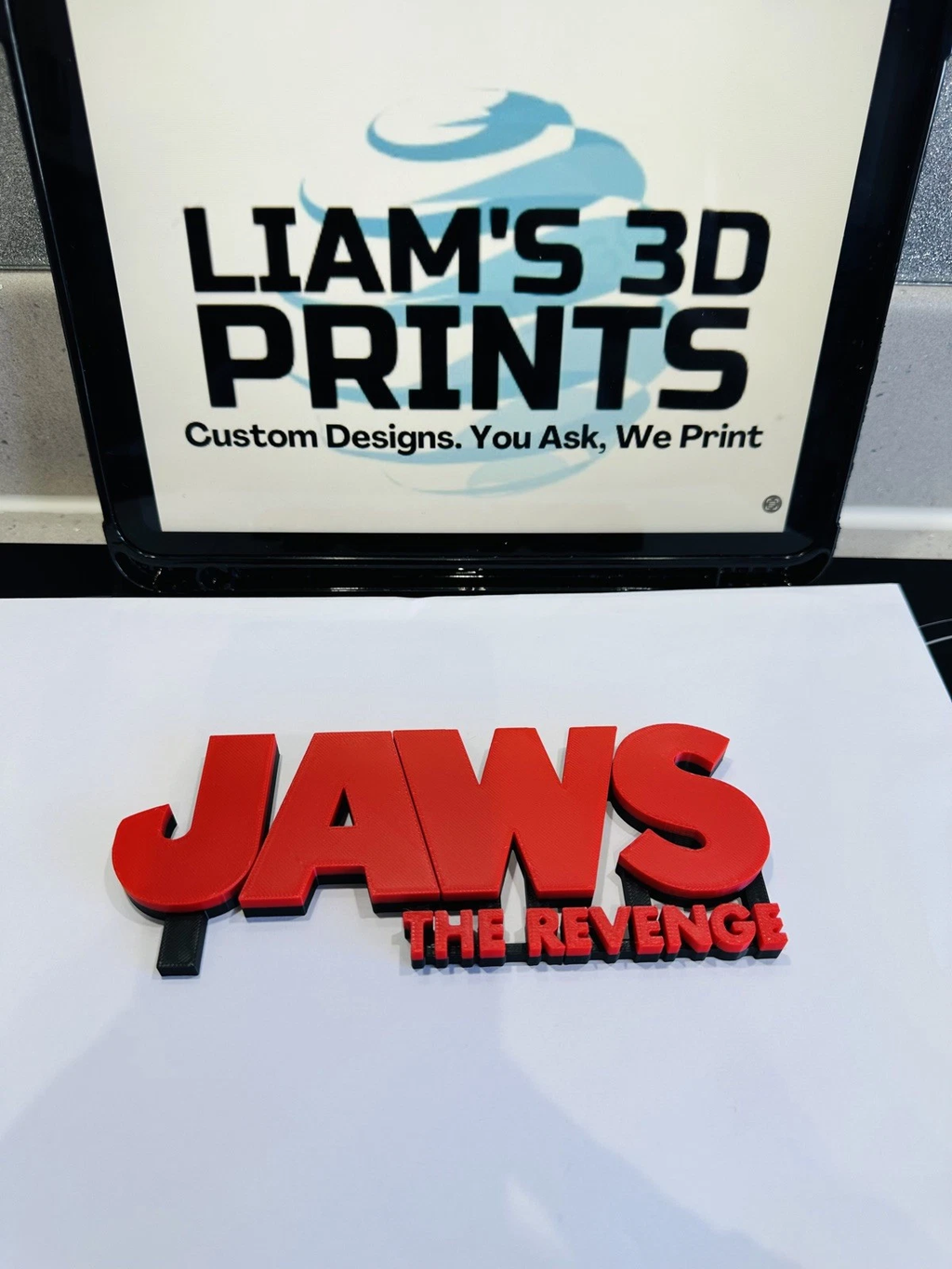 Decorative Jaws The Revenge Film Logo Sign Display Cinema