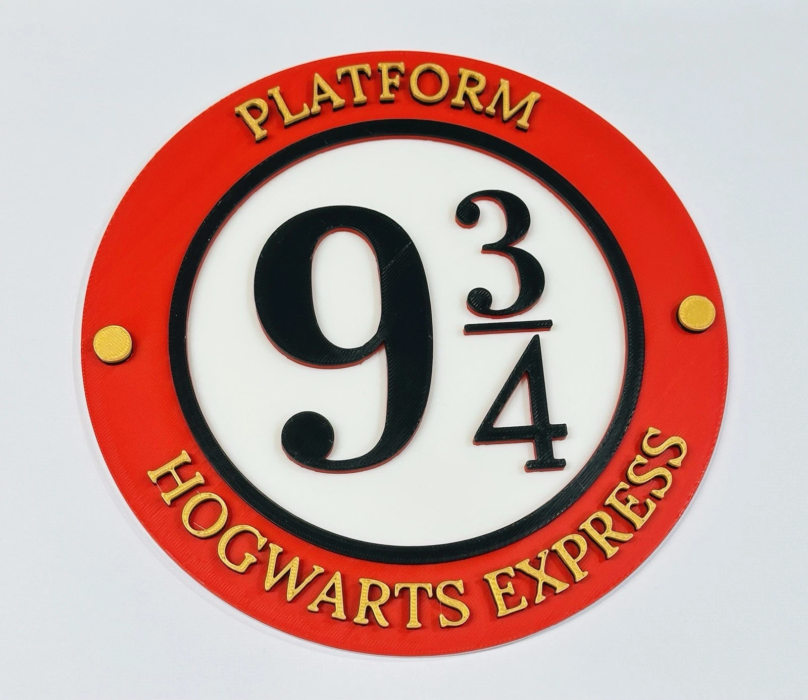 Decorative Platform 9 3/4 Harry Potter logo Sign Display Pops Wall Plaque Room