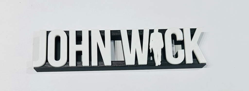 Decorative John Wick Film Logo Cinema Room Sign Display