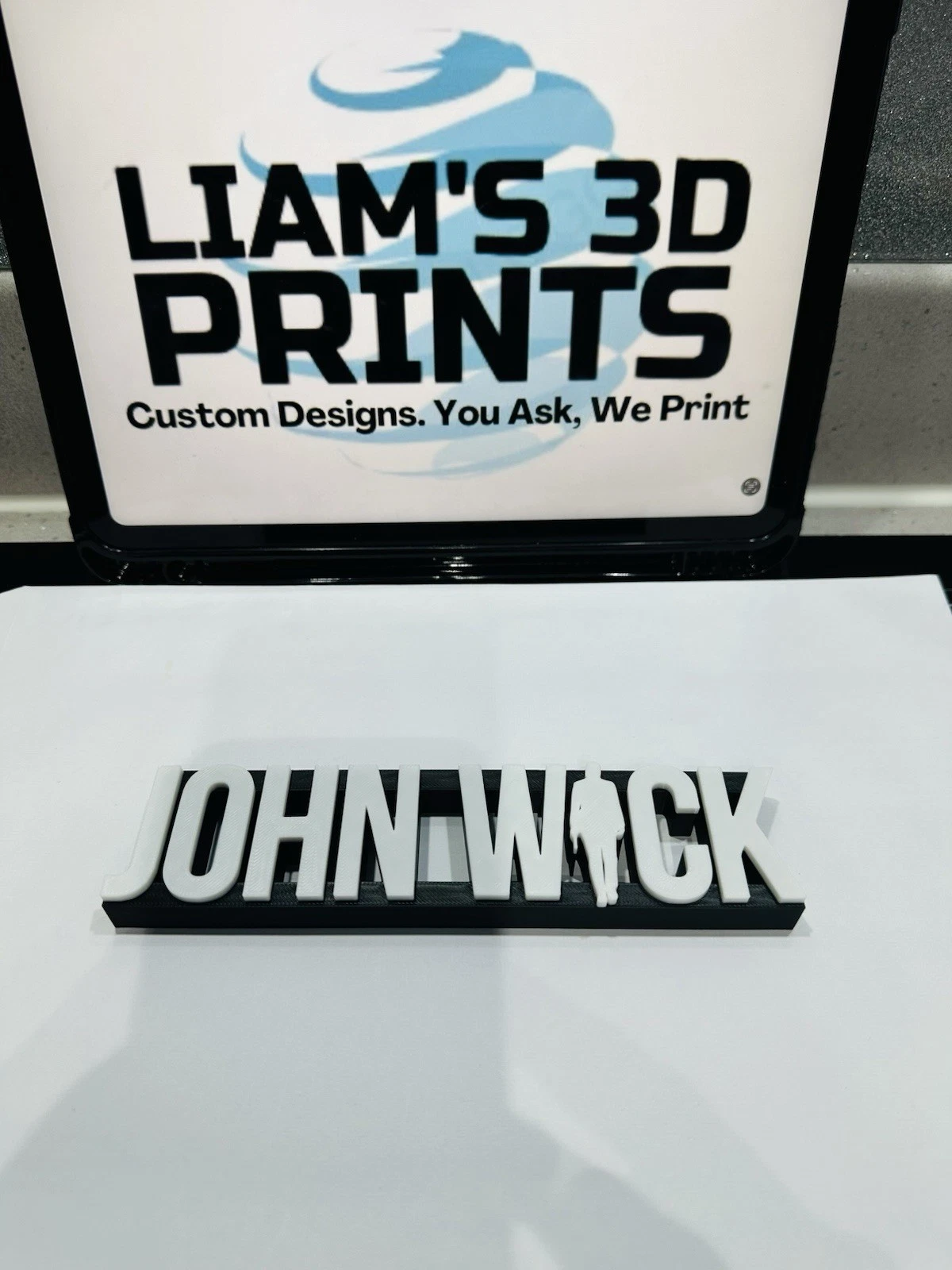 Decorative John Wick Film Logo Cinema Room Sign Display