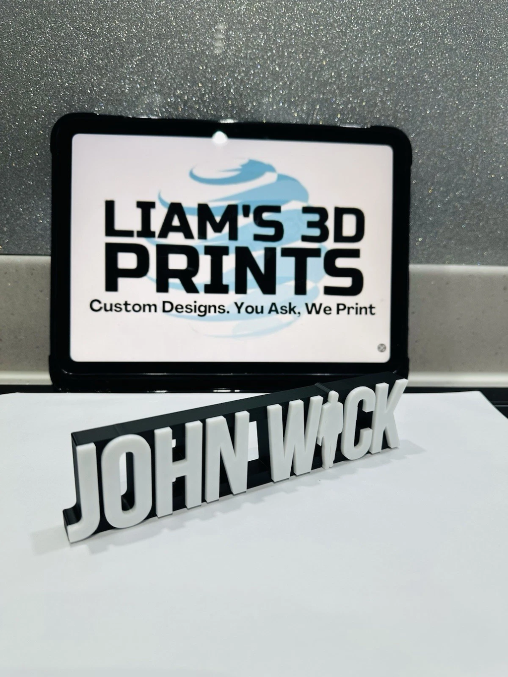 Decorative John Wick Film Logo Cinema Room Sign Display