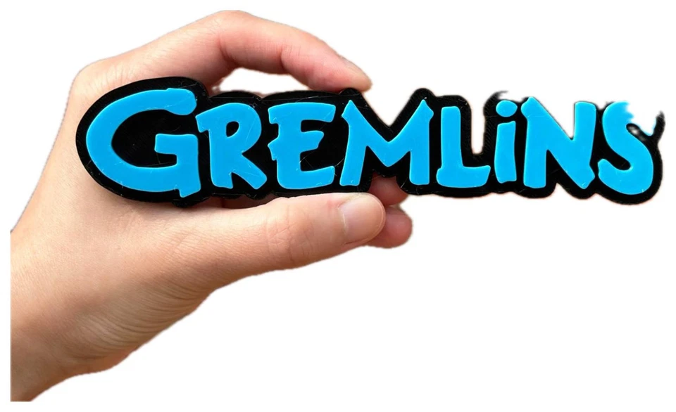 Decorative Gremlins logo Sign Pop Display two sizes small 16cm Large 25cm
