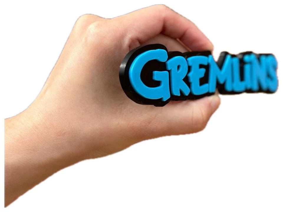 Decorative Gremlins logo Sign Pop Display two sizes small 16cm Large 25cm