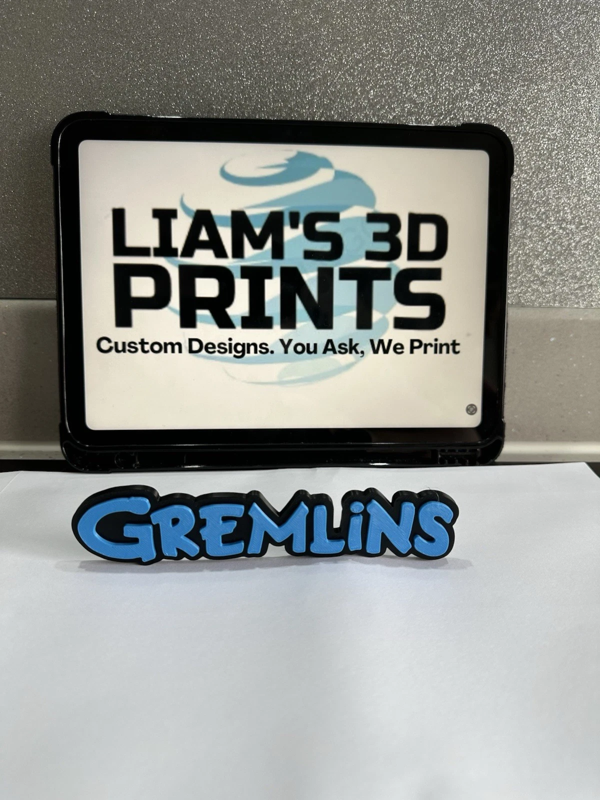 Decorative Gremlins logo Sign Pop Display two sizes small 16cm Large 25cm