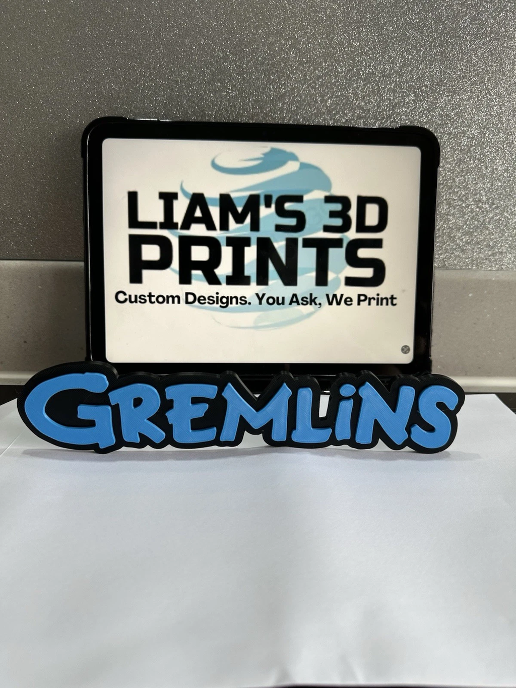 Decorative Gremlins logo Sign Pop Display two sizes small 16cm Large 25cm