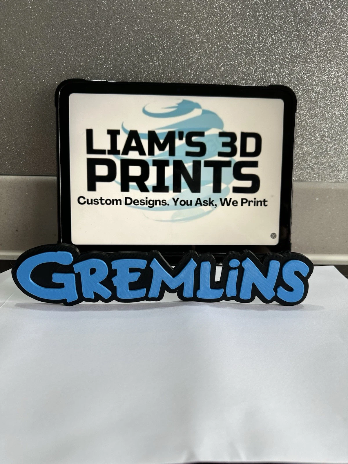 Decorative Gremlins logo Sign Pop Display two sizes small 16cm Large 25cm