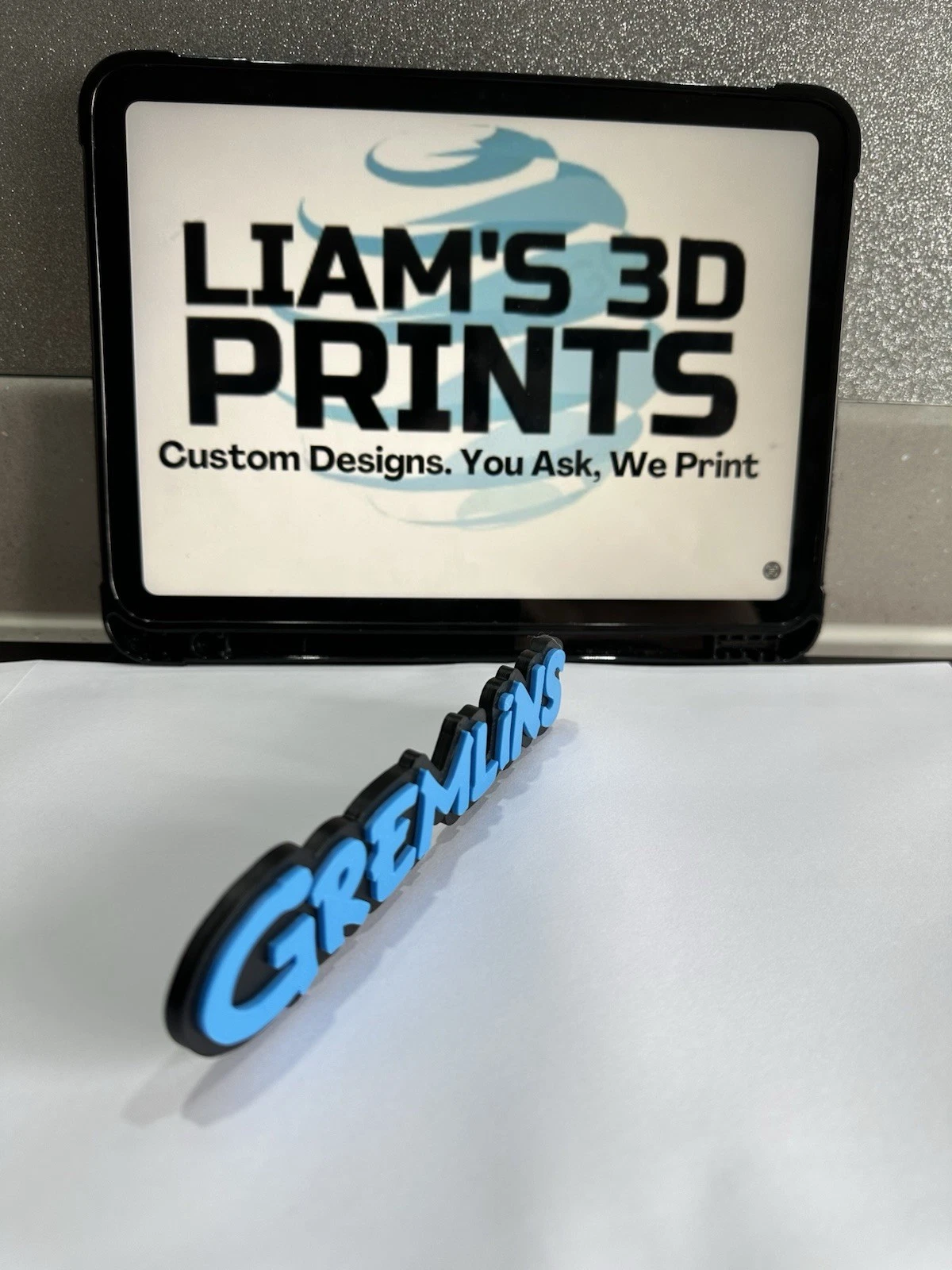 Decorative Gremlins logo Sign Pop Display two sizes small 16cm Large 25cm