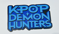Decorative Kpop Demon Hunters Tv Film K-pop Sign Display Logo Pops Wall Plaque