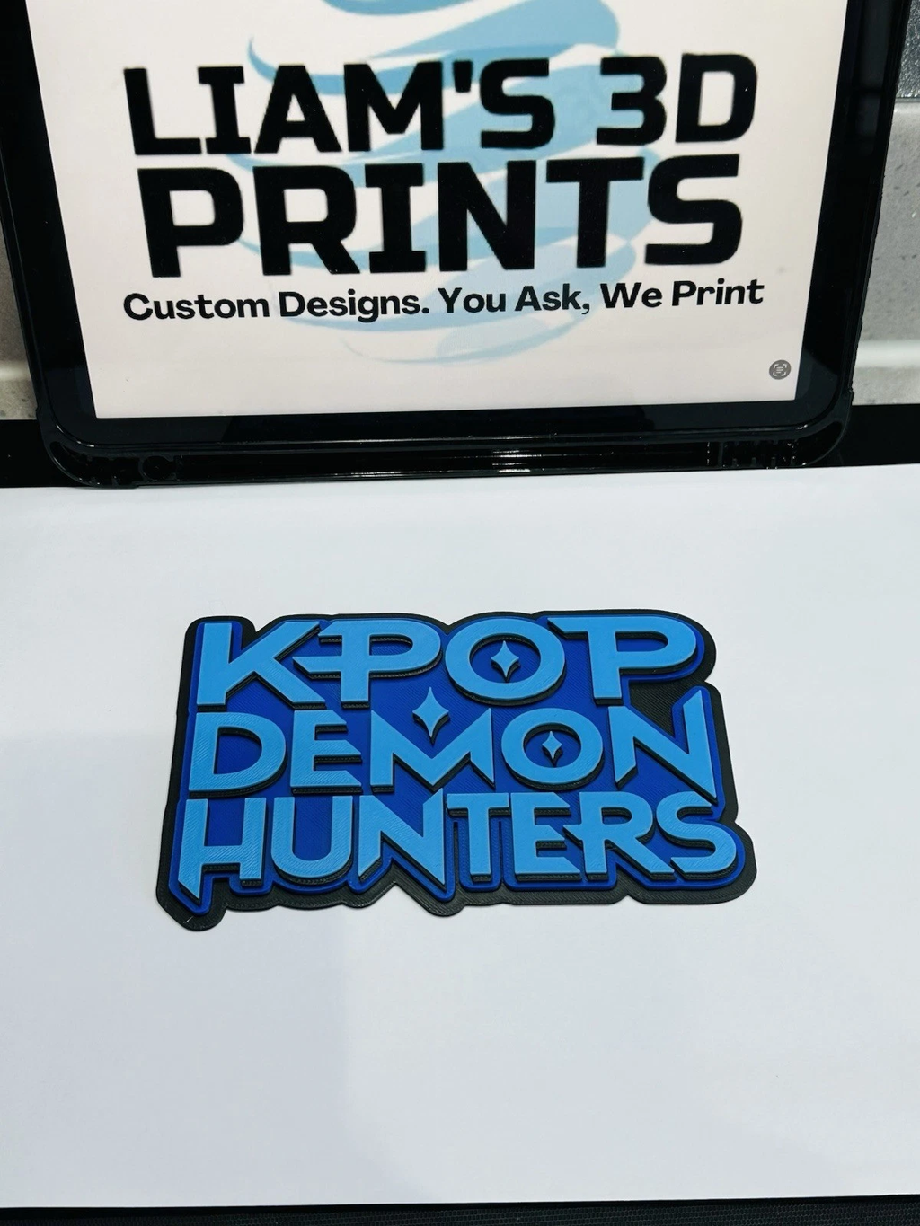 Decorative Kpop Demon Hunters Tv Film K-pop Sign Display Logo Pops Wall Plaque