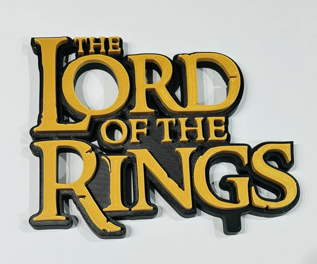 Decorative Lord of the Rings Film TV logo Sign Display Pops