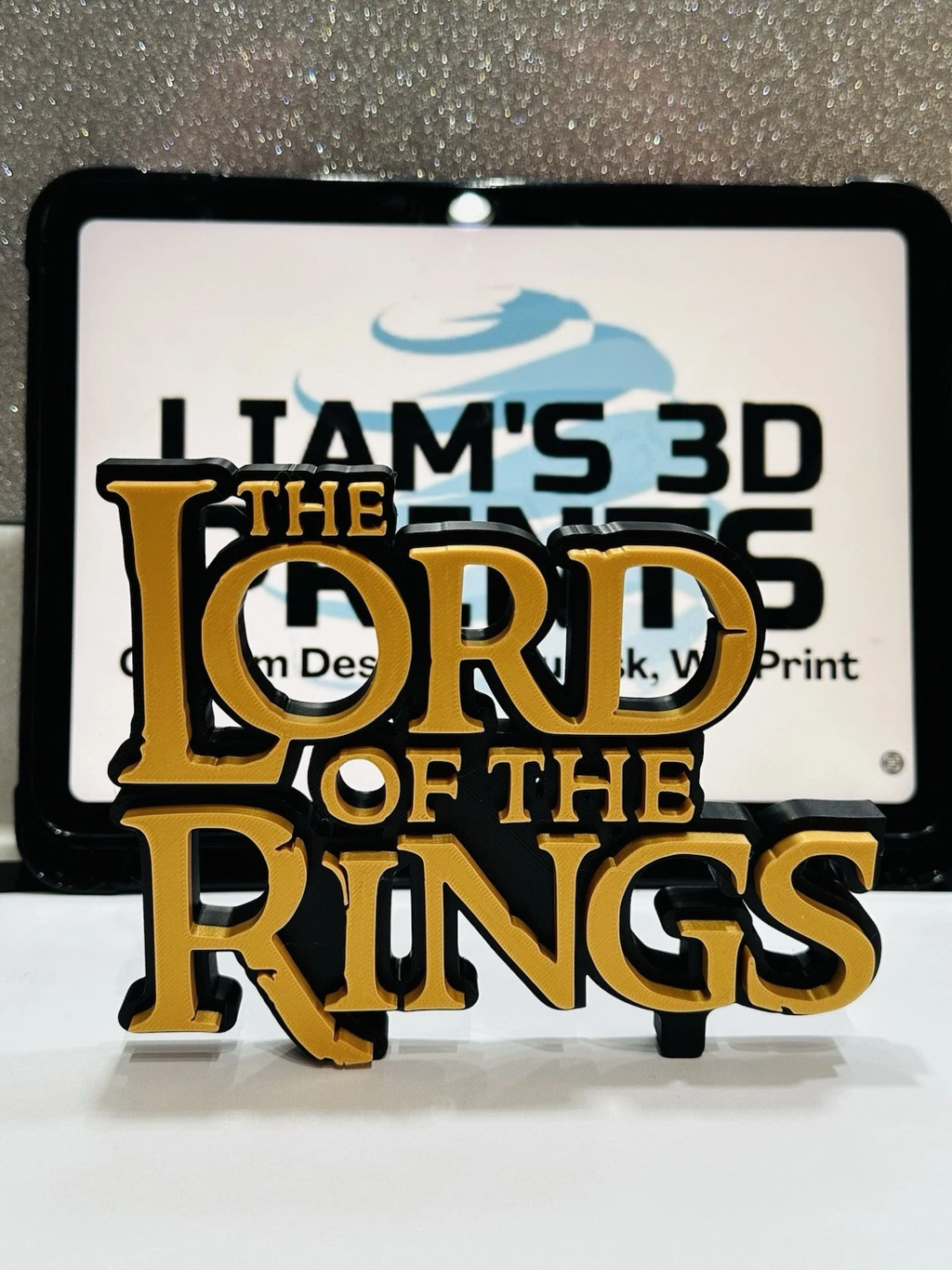 Decorative Lord of the Rings Film TV logo Sign Display Pops