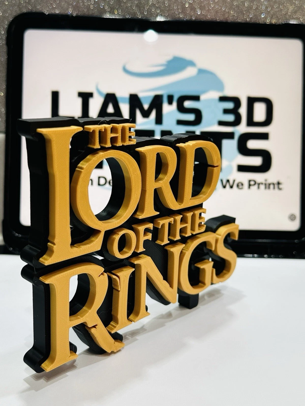 Decorative Lord of the Rings Film TV logo Sign Display Pops