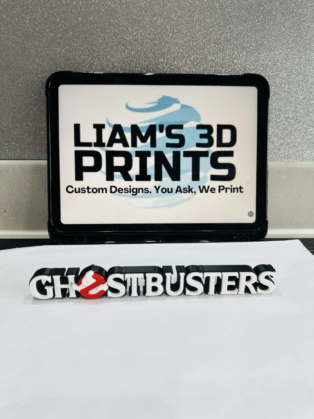 Decorative Ghostbusters movie self standing 3D Logo Cinema Room Sign Display
