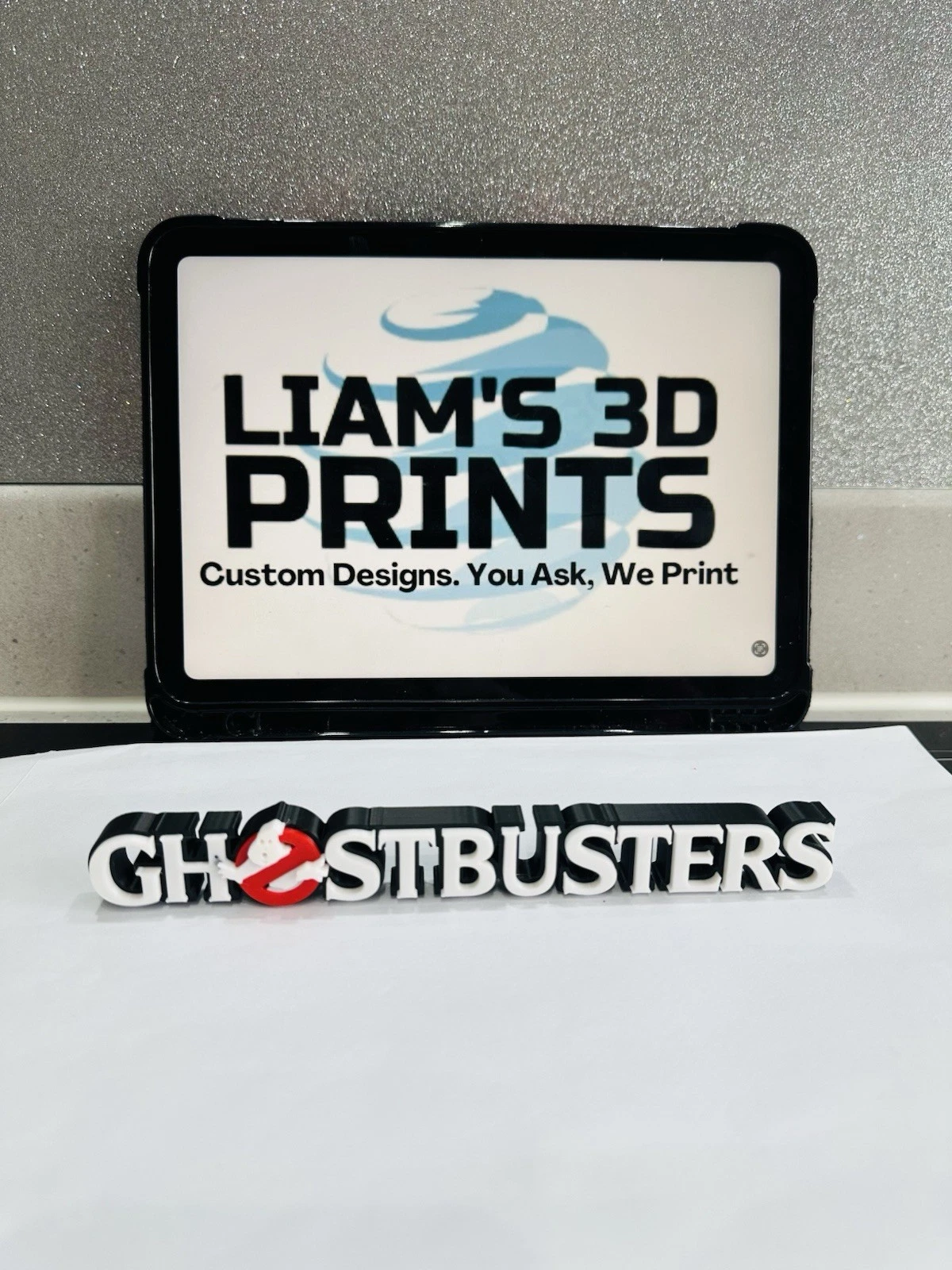Decorative Ghostbusters movie self standing 3D Logo Cinema Room Sign Display
