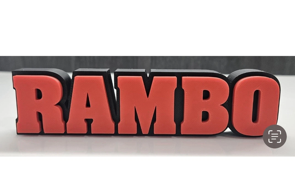 Decorative Rambo First Blood Film TV logo Sign Display Pops