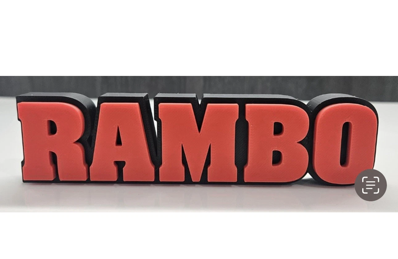 Decorative Rambo First Blood Film TV logo Sign Display Pops