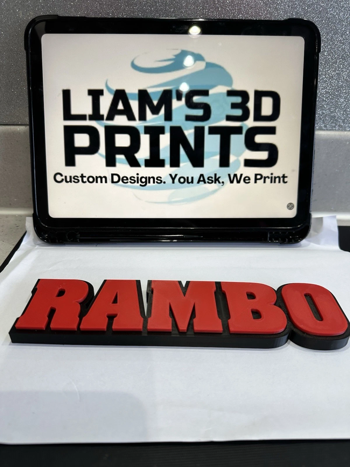 Decorative Rambo First Blood Film TV logo Sign Display Pops