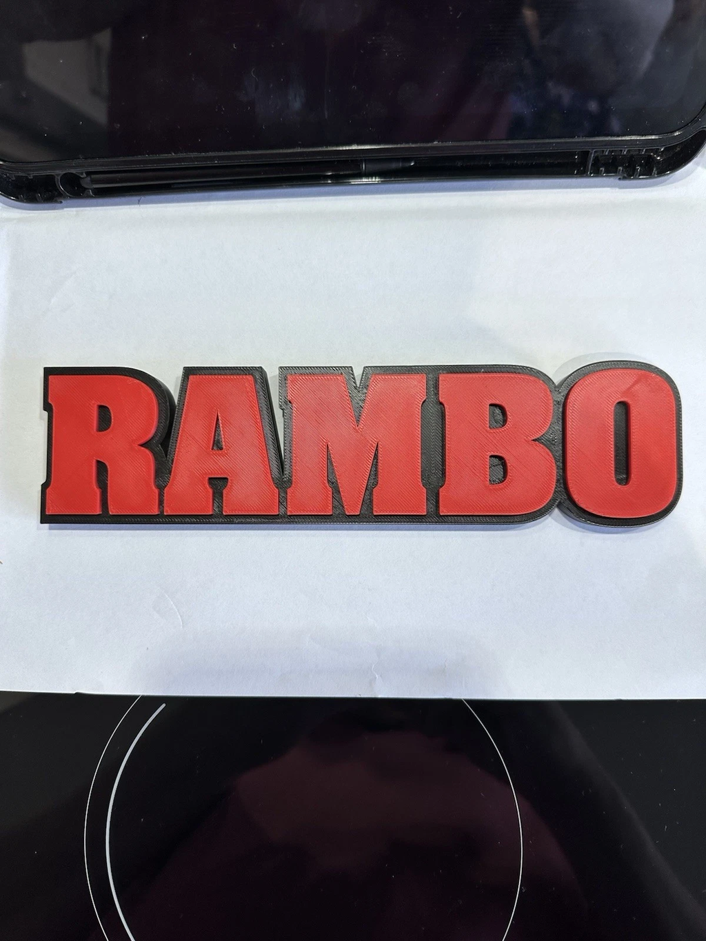 Decorative Rambo First Blood Film TV logo Sign Display Pops