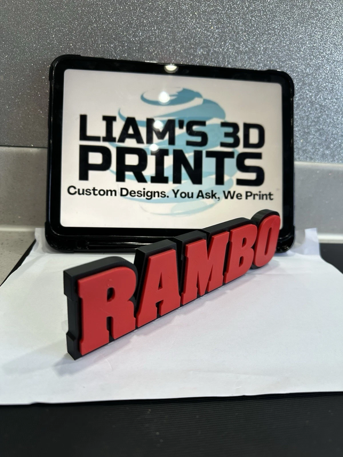 Decorative Rambo First Blood Film TV logo Sign Display Pops