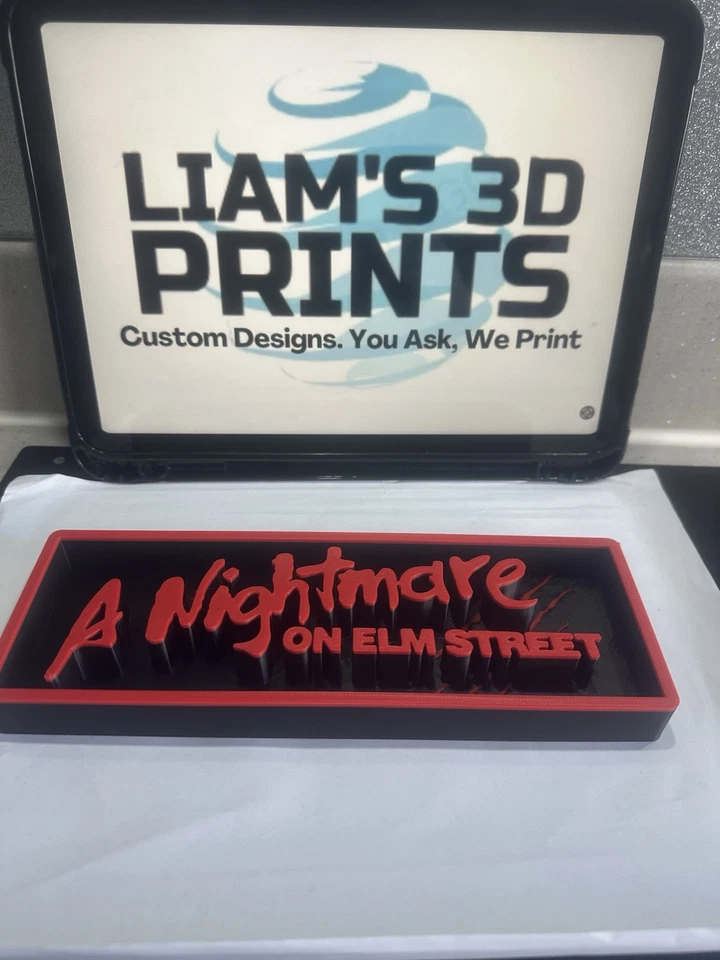 Decorative A Nightmare On Elm Street Freddy Krueger Logo Film Sign Display