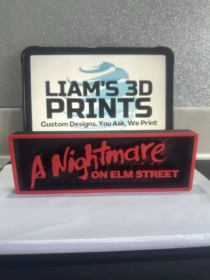 Decorative A Nightmare On Elm Street Freddy Krueger Logo Film Sign Display