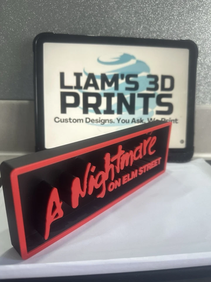 Decorative A Nightmare On Elm Street Freddy Krueger Logo Film Sign Display