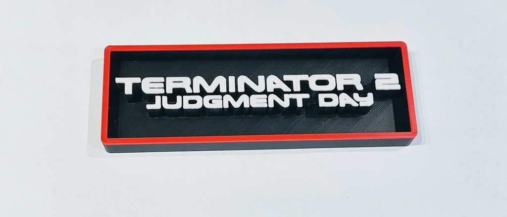 Decorative The Terminator 2 Film Logo Sign Display Cinema Small 17.5cm L 22cm