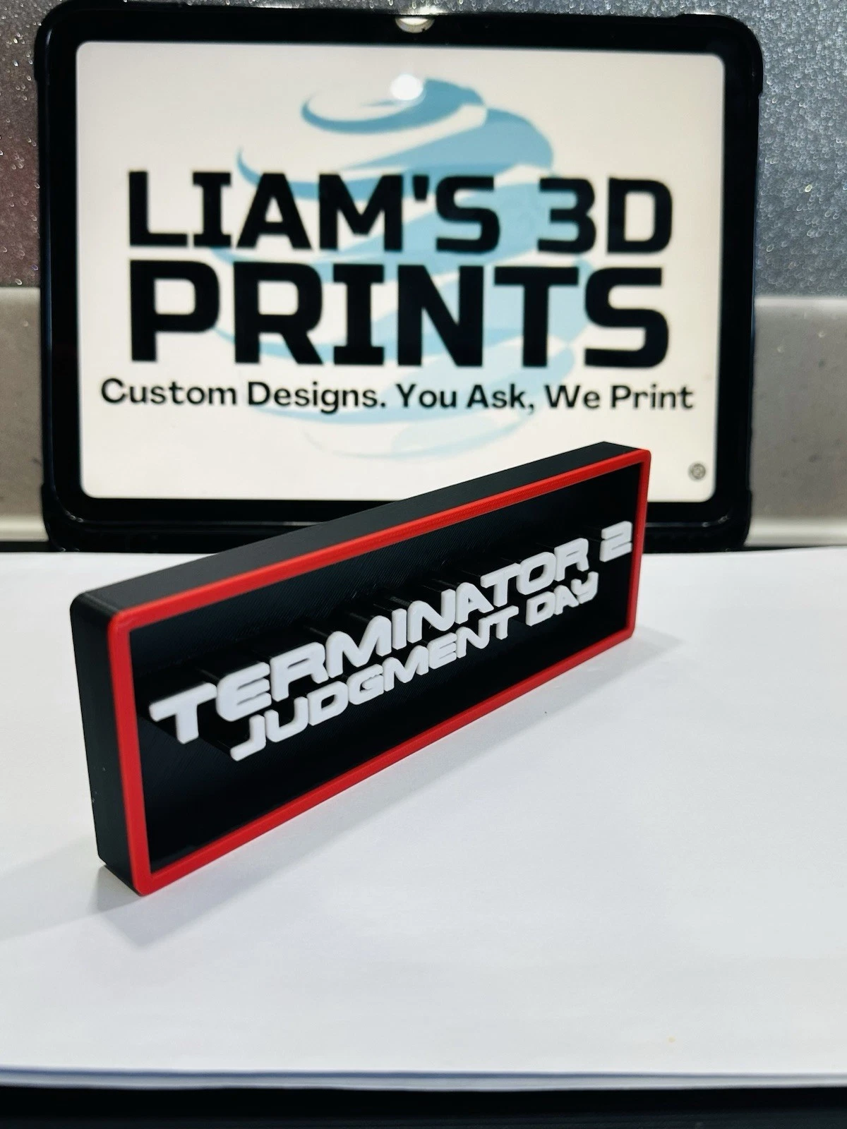 Decorative The Terminator 2 Film Logo Sign Display Cinema Small 17.5cm L 22cm