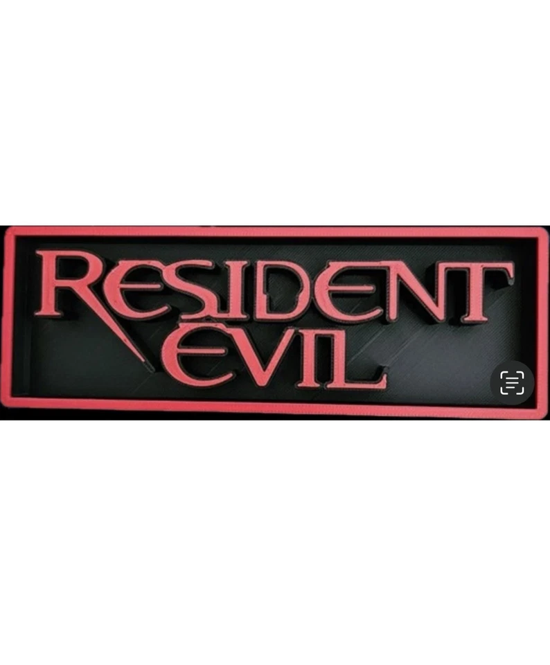 Decorative Resident Evil Film Logo Sign Display Cinema small 17.5cm Large 22cm