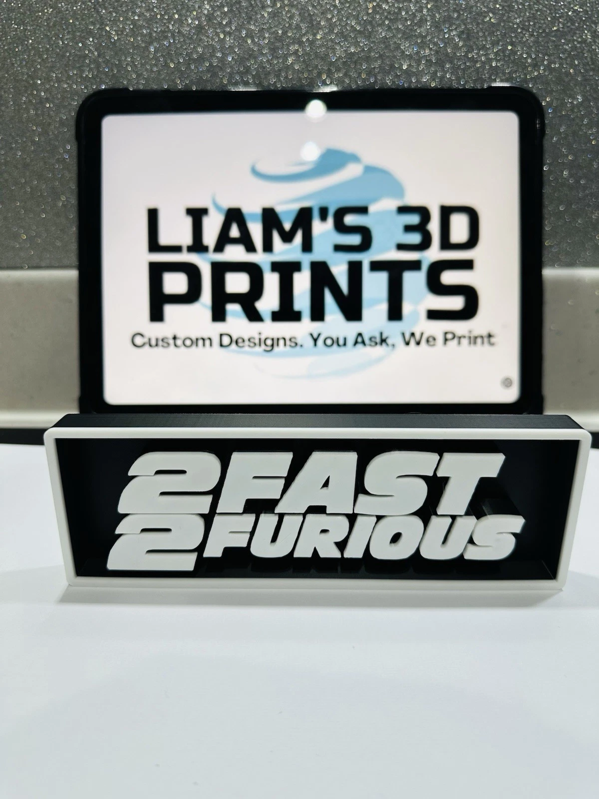 Decorative 2 Fast 2 Furious Film Logo Sign Display Cinema s 17.5cm L 22cm
