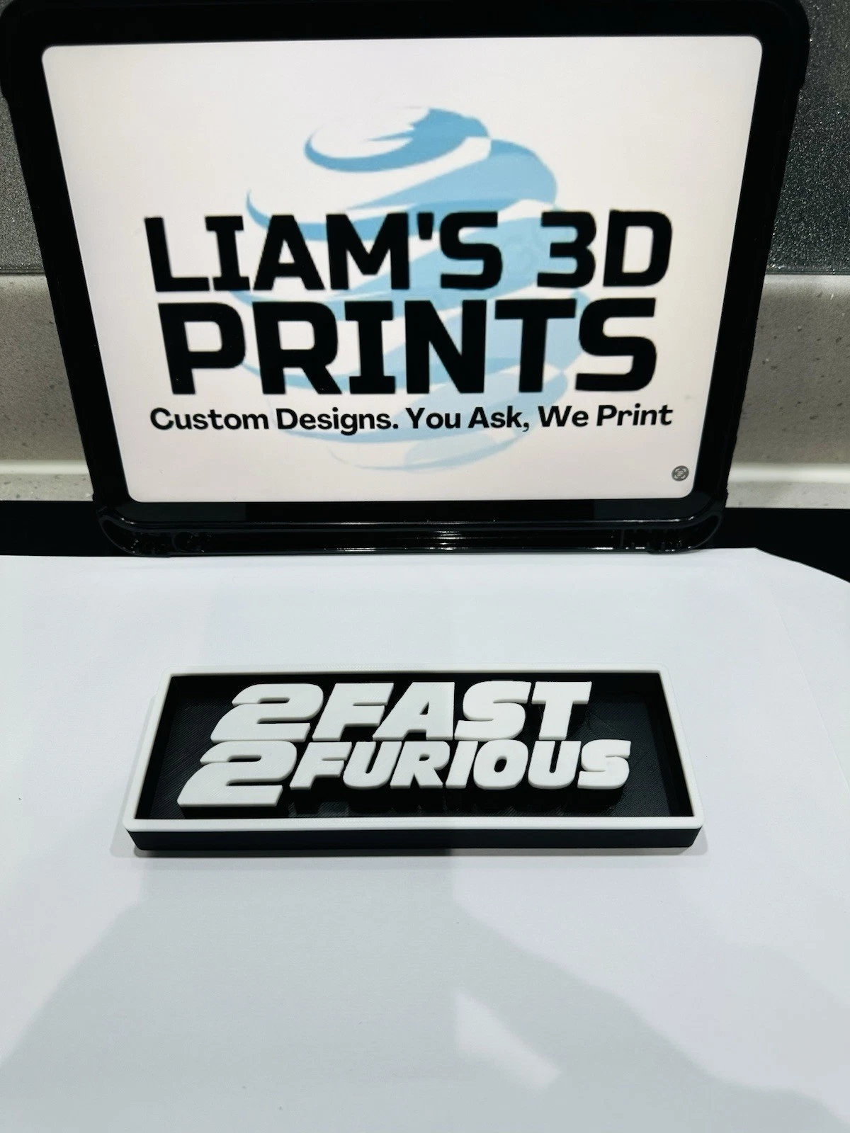 Decorative 2 Fast 2 Furious Film Logo Sign Display Cinema s 17.5cm L 22cm