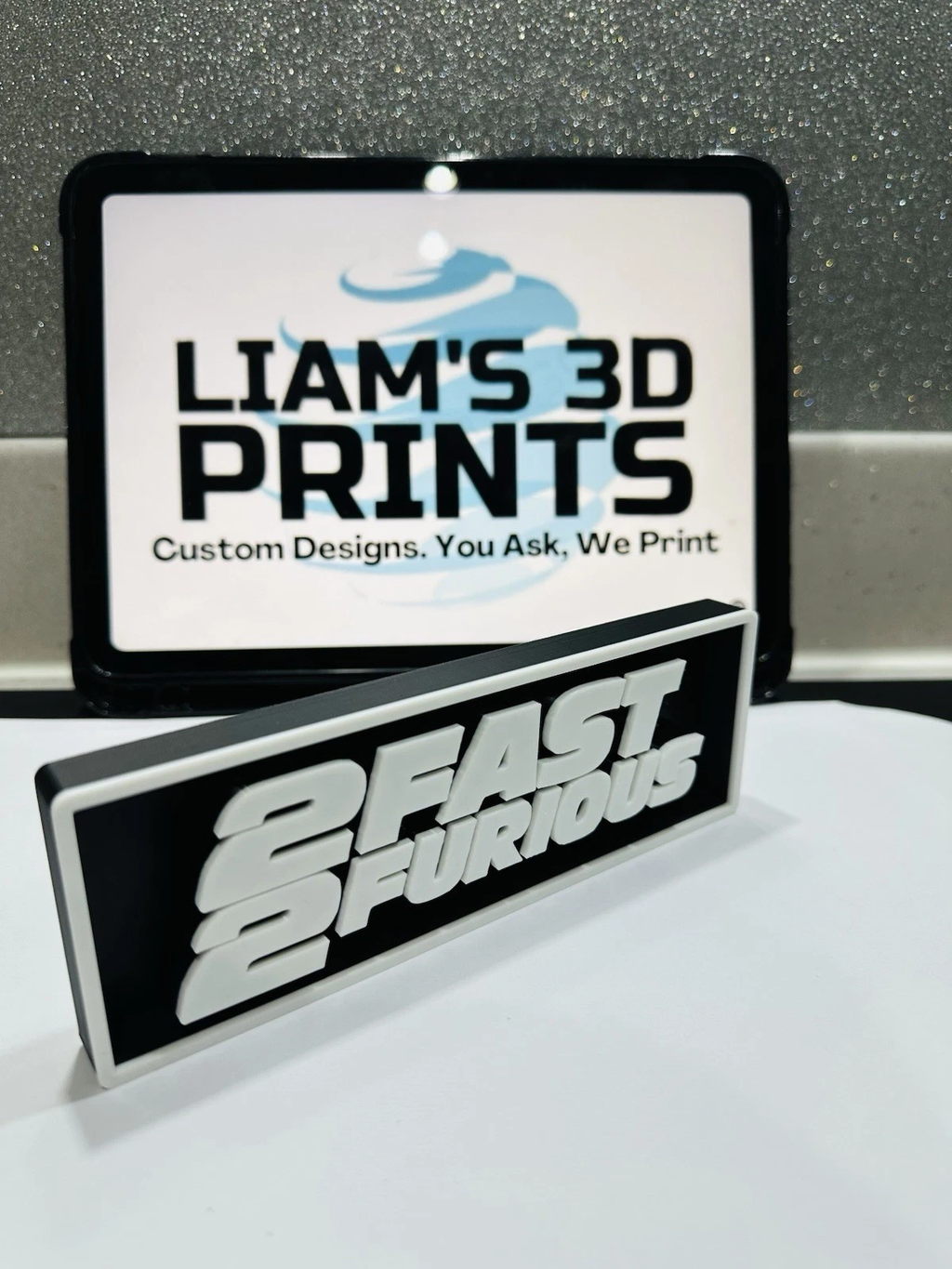Decorative 2 Fast 2 Furious Film Logo Sign Display Cinema s 17.5cm L 22cm