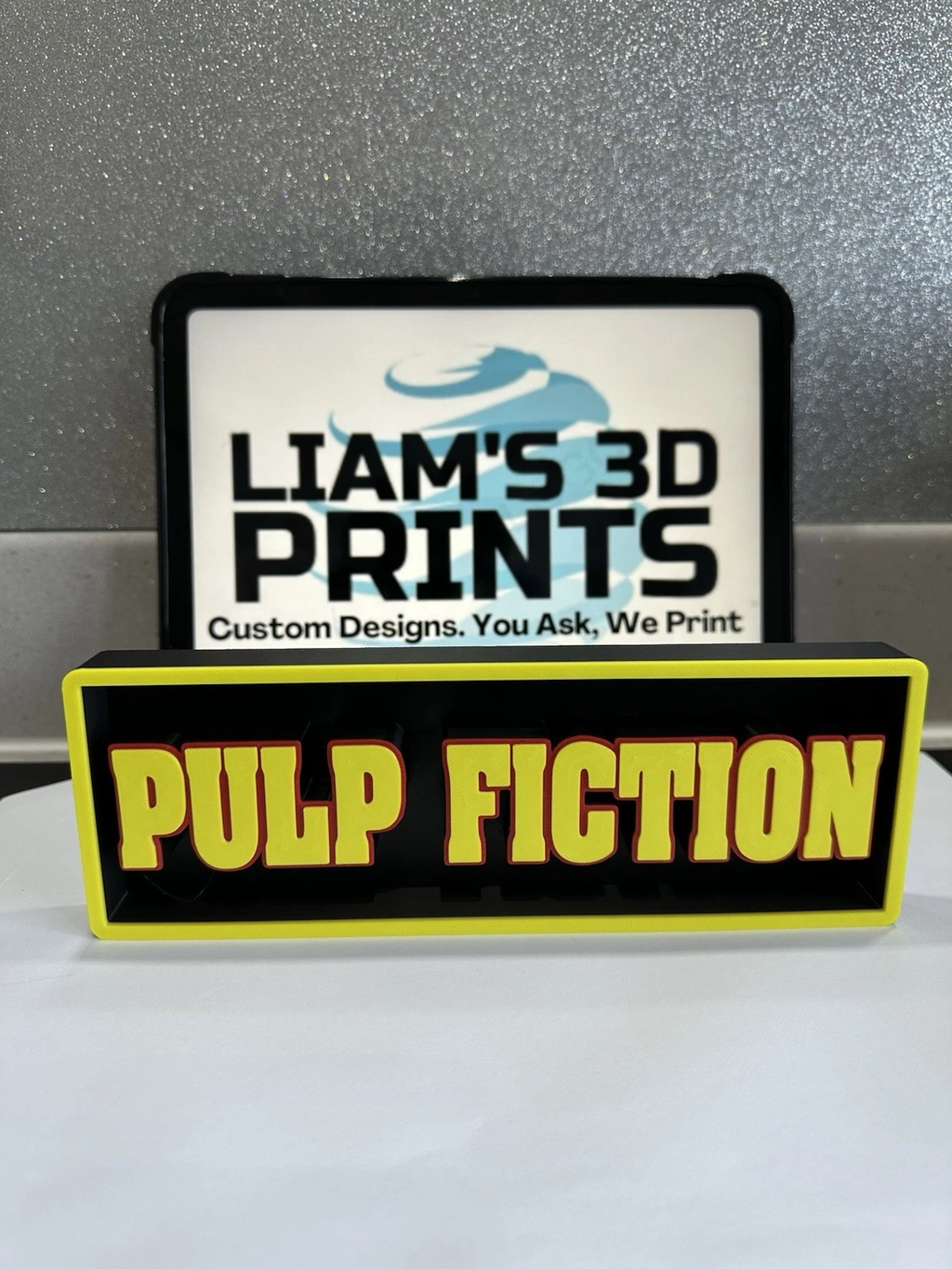 Decorative Pulp Fiction Film Logo Sign Display Cinema small 17.5cm Large 22cm