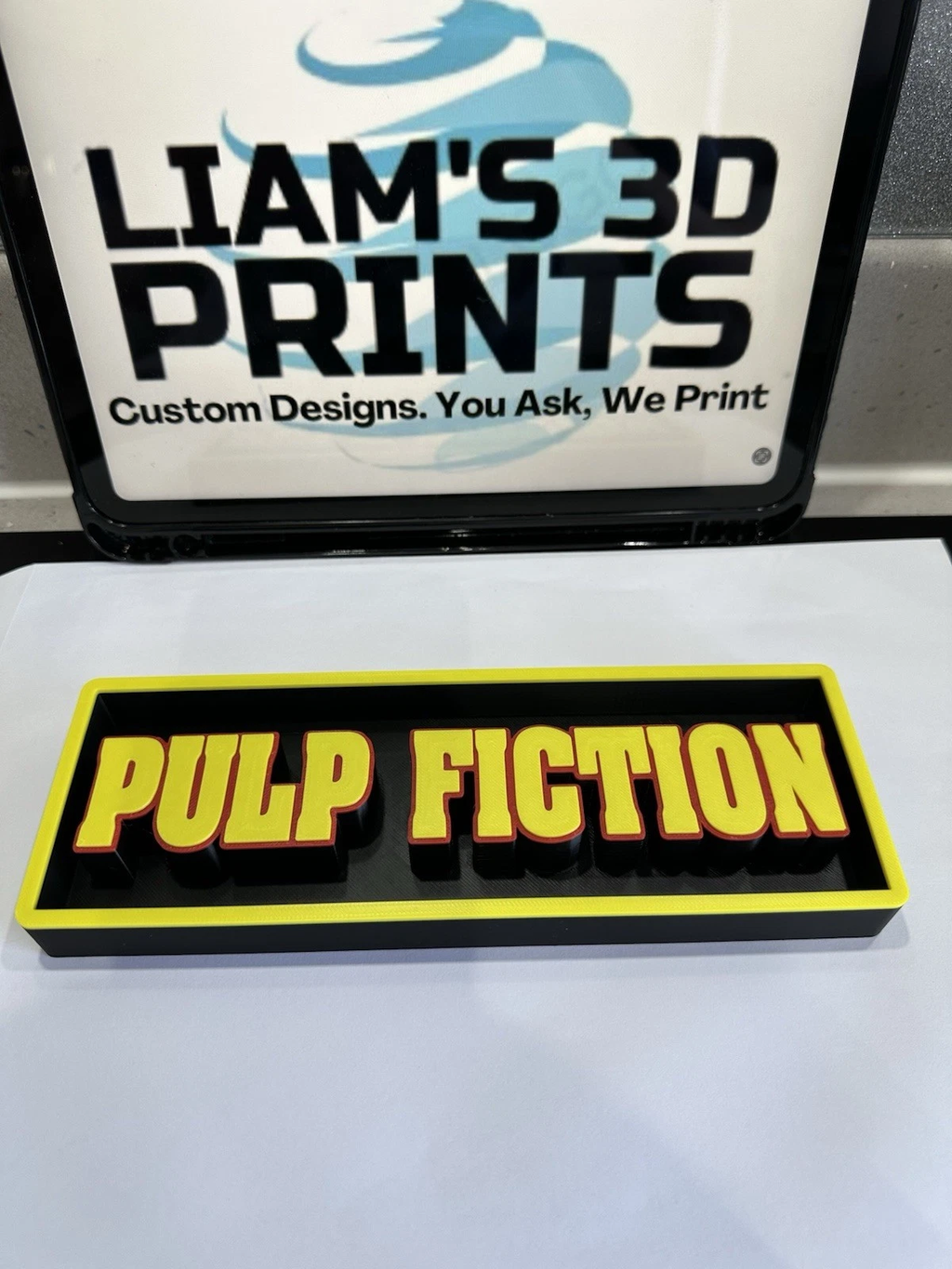 Decorative Pulp Fiction Film Logo Sign Display Cinema small 17.5cm Large 22cm