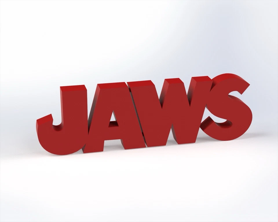 Decorative Jaws Film Logo Sign Display Cinema