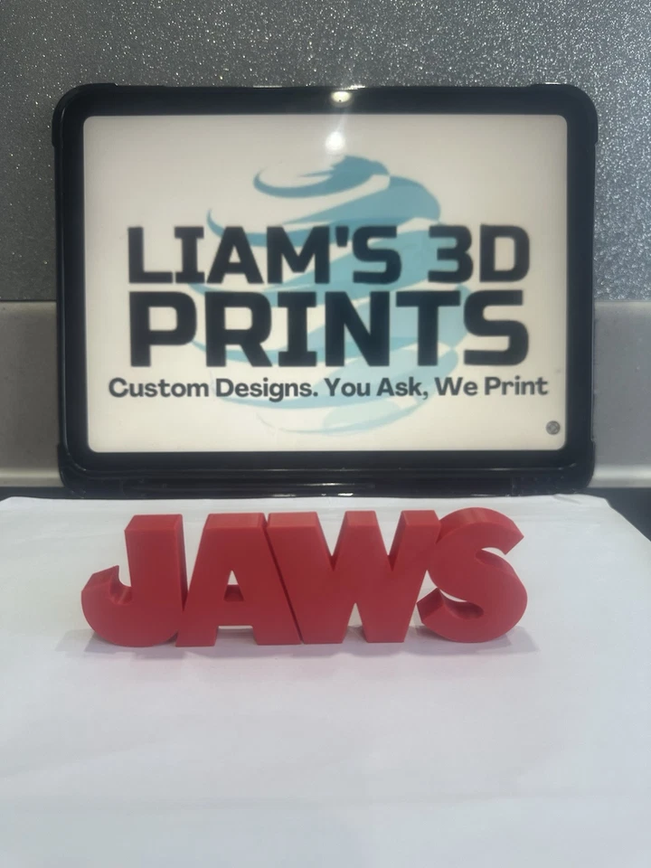 Decorative Jaws Film Logo Sign Display Cinema