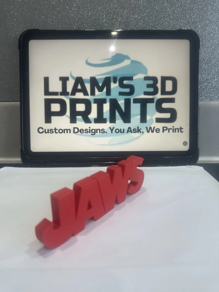 Decorative Jaws Film Logo Sign Display Cinema