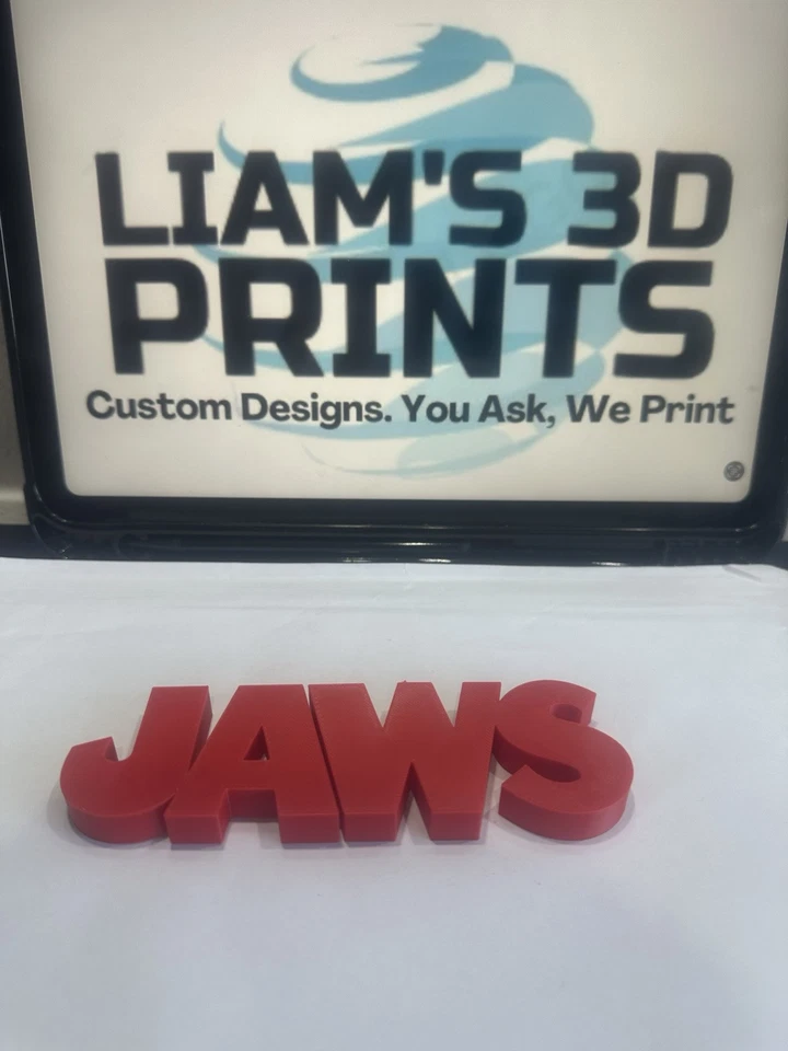 Decorative Jaws Film Logo Sign Display Cinema