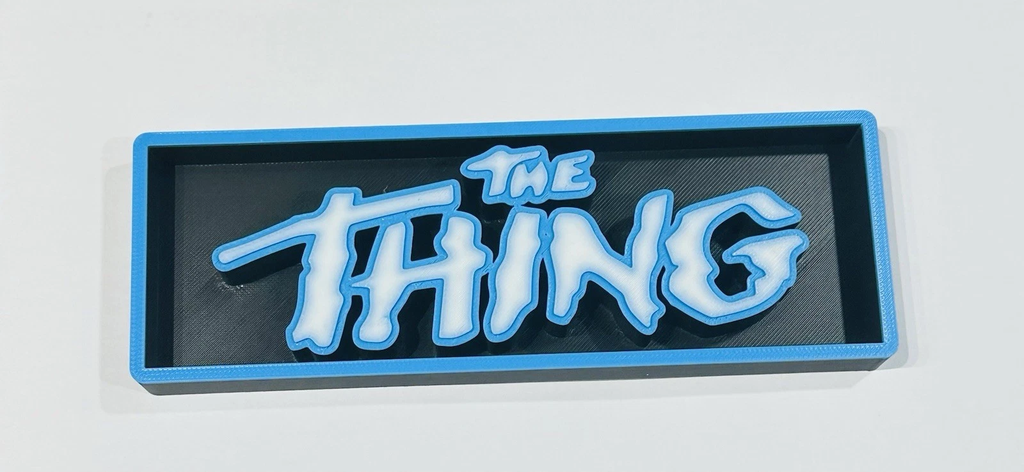 Decorative The Thing Film Logo Sign Display Cinema s 17.5cm L 22cm