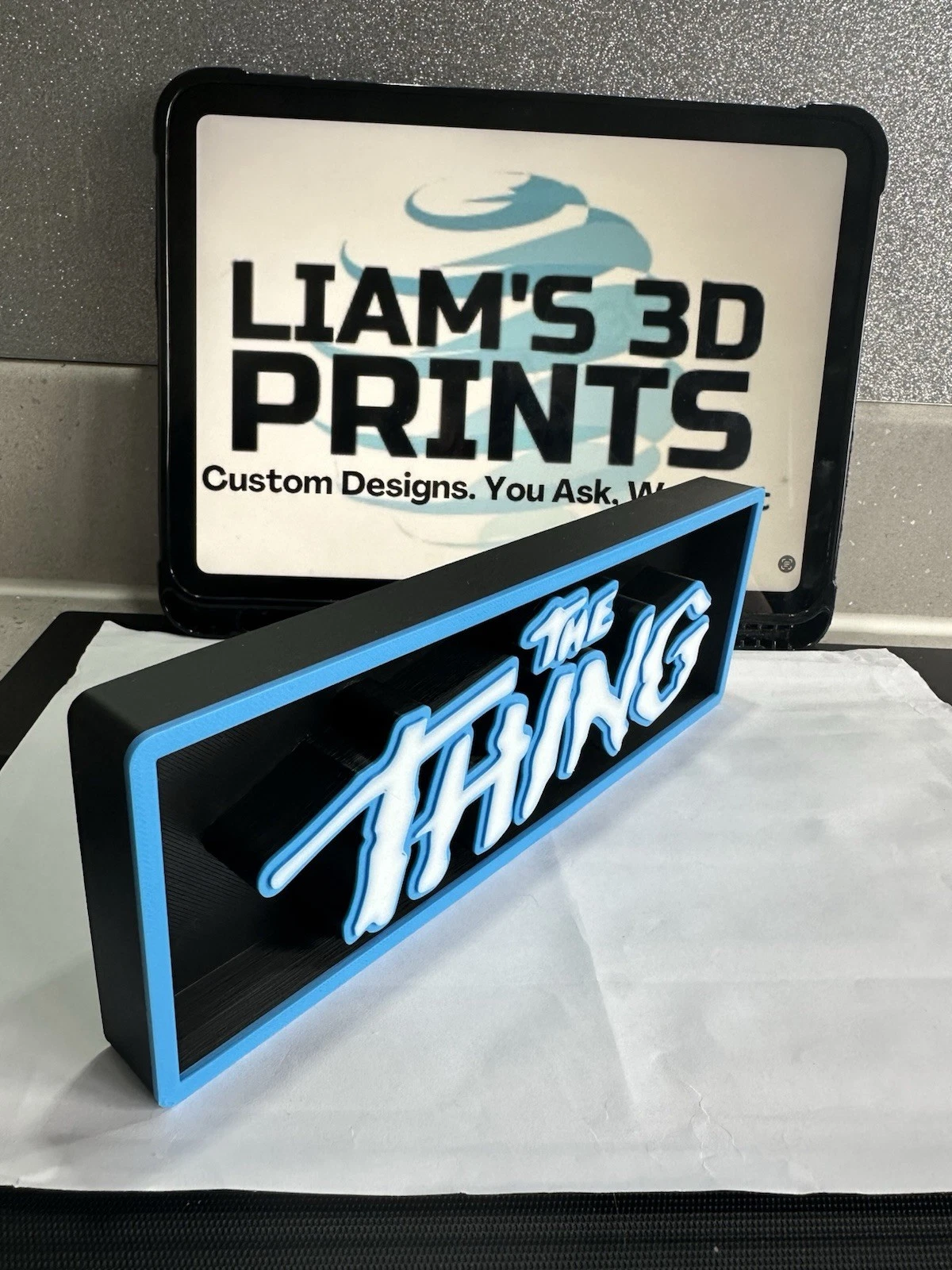 Decorative The Thing Film Logo Sign Display Cinema s 17.5cm L 22cm