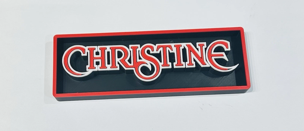 Decorative Christine Horror Film Movie Logo Film Sign Display Box