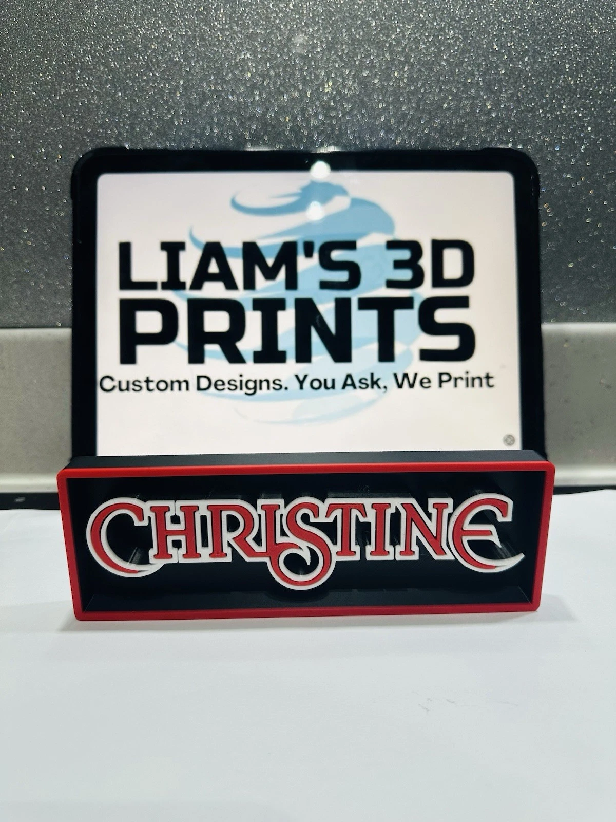 Decorative Christine Horror Film Movie Logo Film Sign Display Box